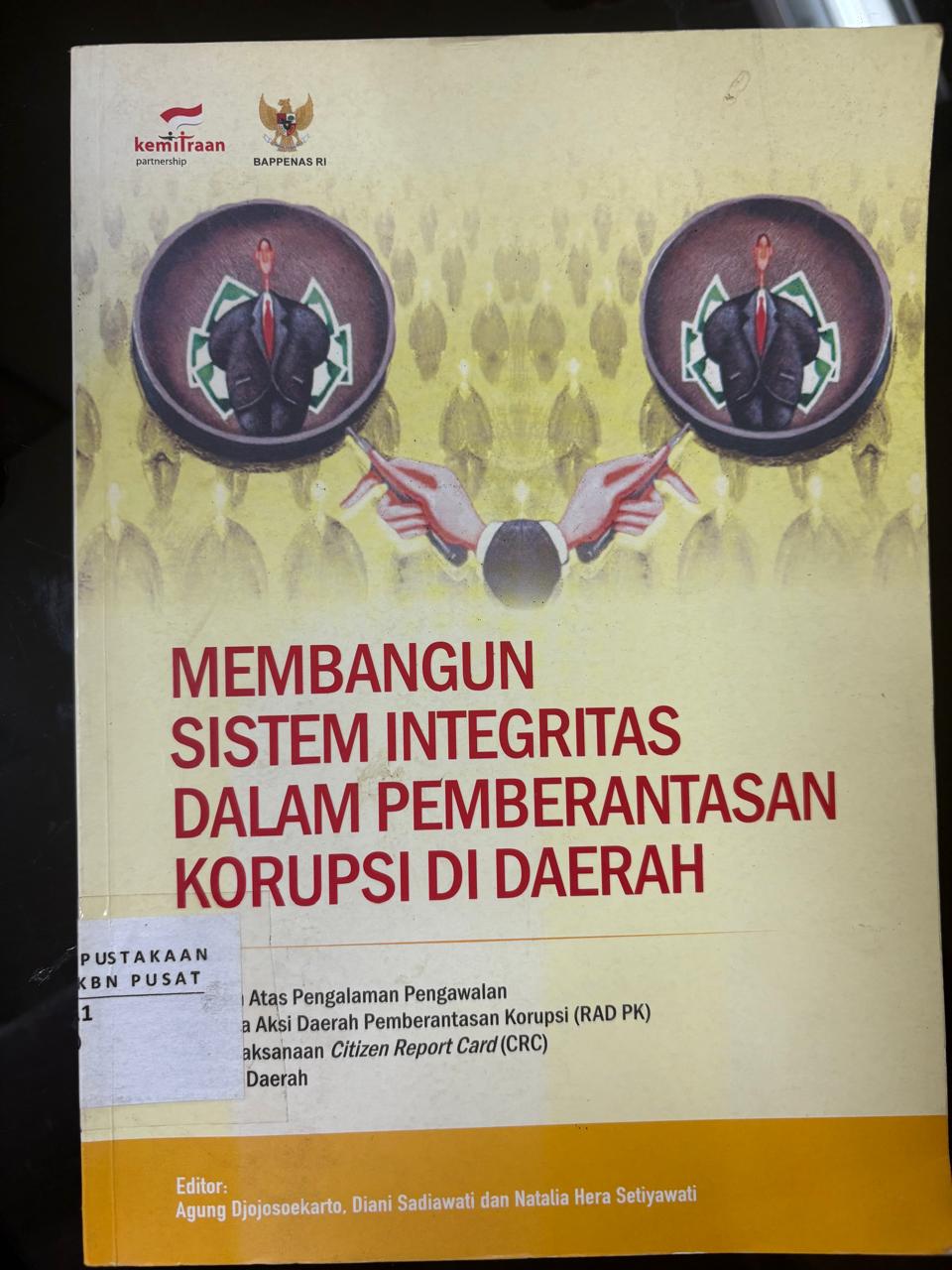 Cover Membangun  Sistem Integrasi Dalam Pemberantasan Korupsi di Daerah - Bappenas
