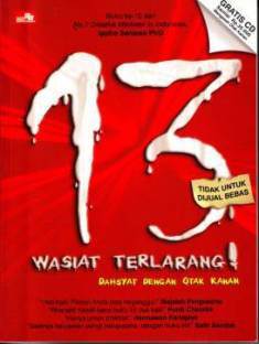 Cover tiga belas (13) wasiat terlarang dahsyat dengan otak kanan Ippho Santosa