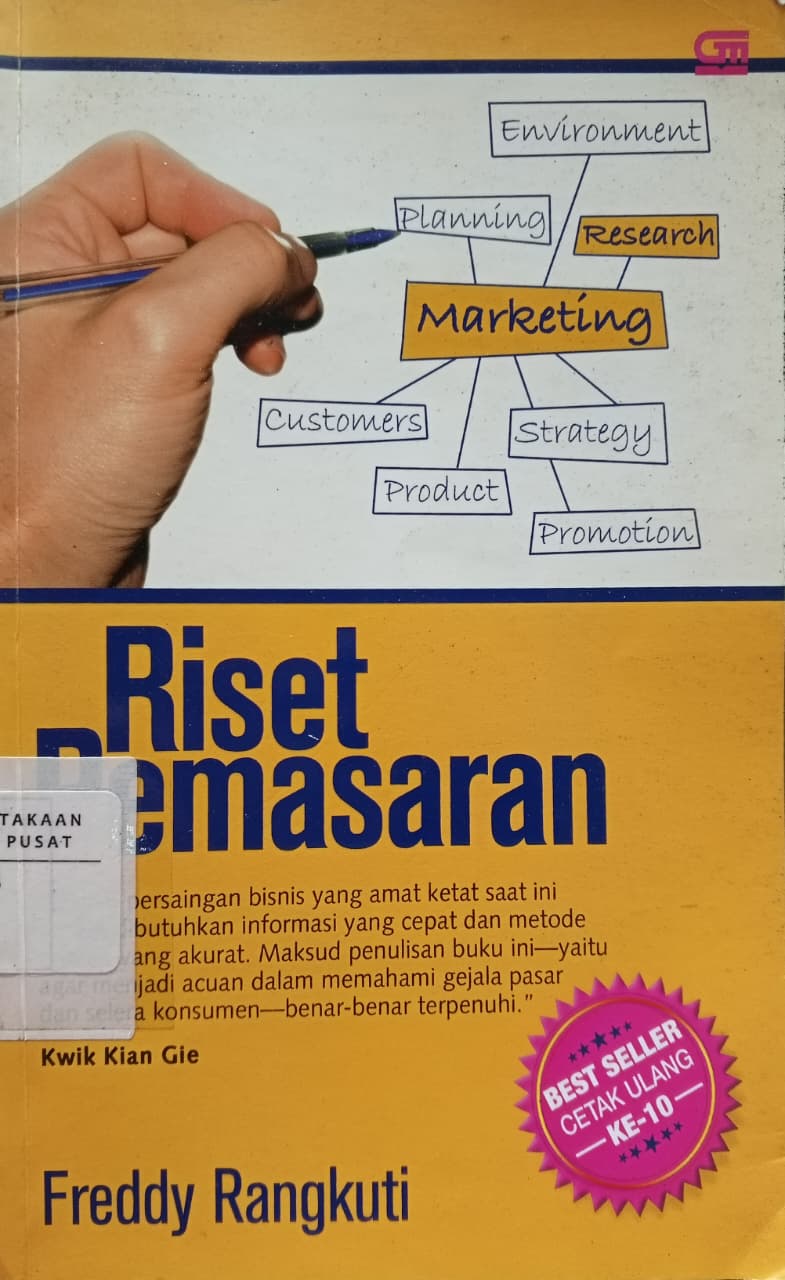 Cover Riset pemasaran   Freddy Rangkuti