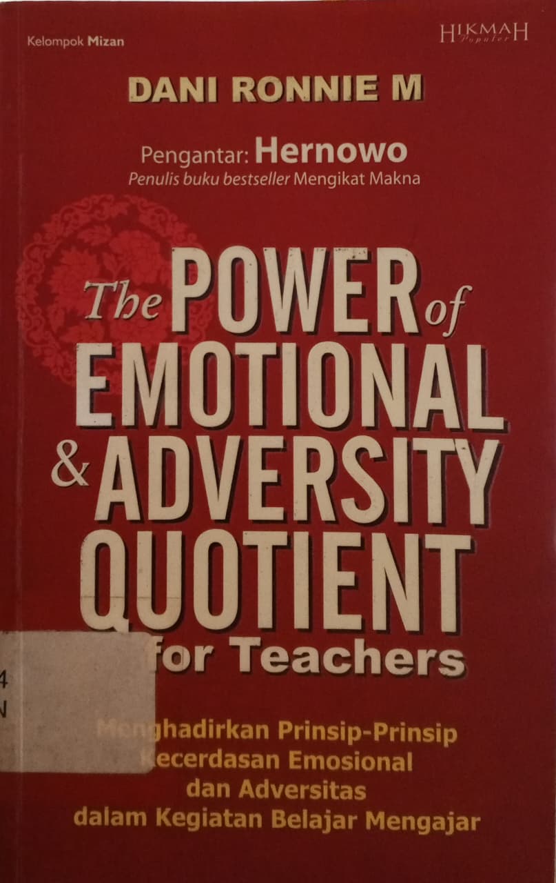 Cover The Power of emotional & adversity quotient for teachers   Dani Ronnie M