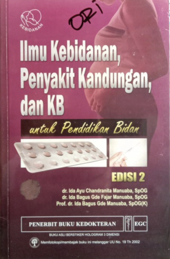 Cover Ilmu Kebidanan, penyakit kandungan dan KB untuk pendidikan bidan Ida Ayu Chandra Manuaba