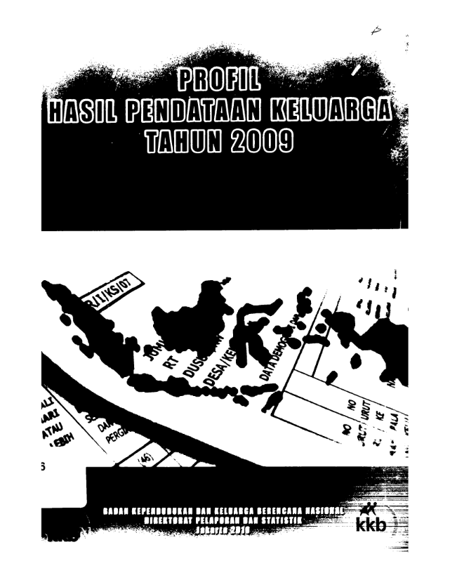 Cover Profil Hasil Pendataan Keluarga Tahun 2009 - Badan Kependudukan dan Keluarga Berencana Nasional