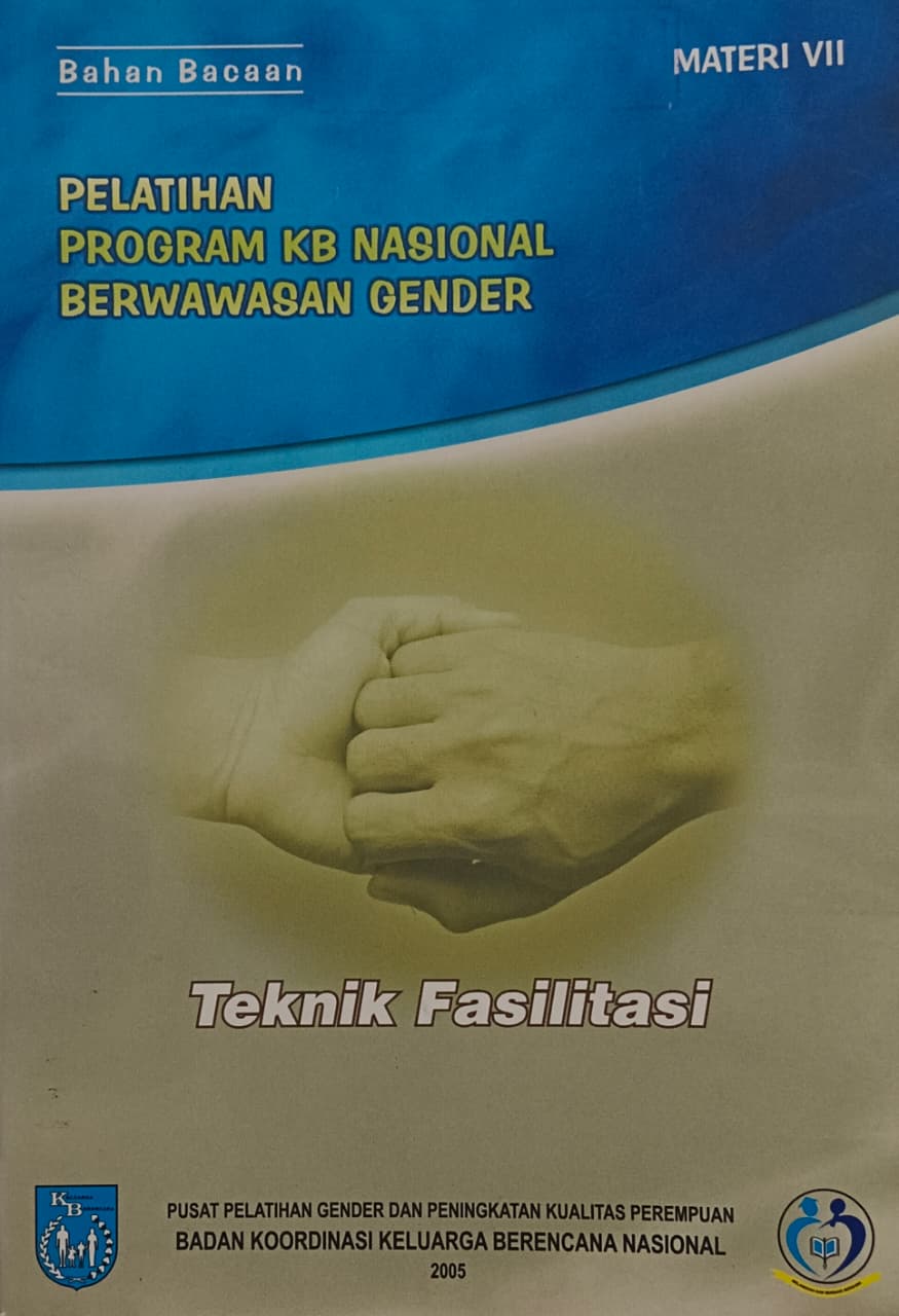 Cover Pelatihan program KB berwawasan gender Teknik fasilitasi BKKBN