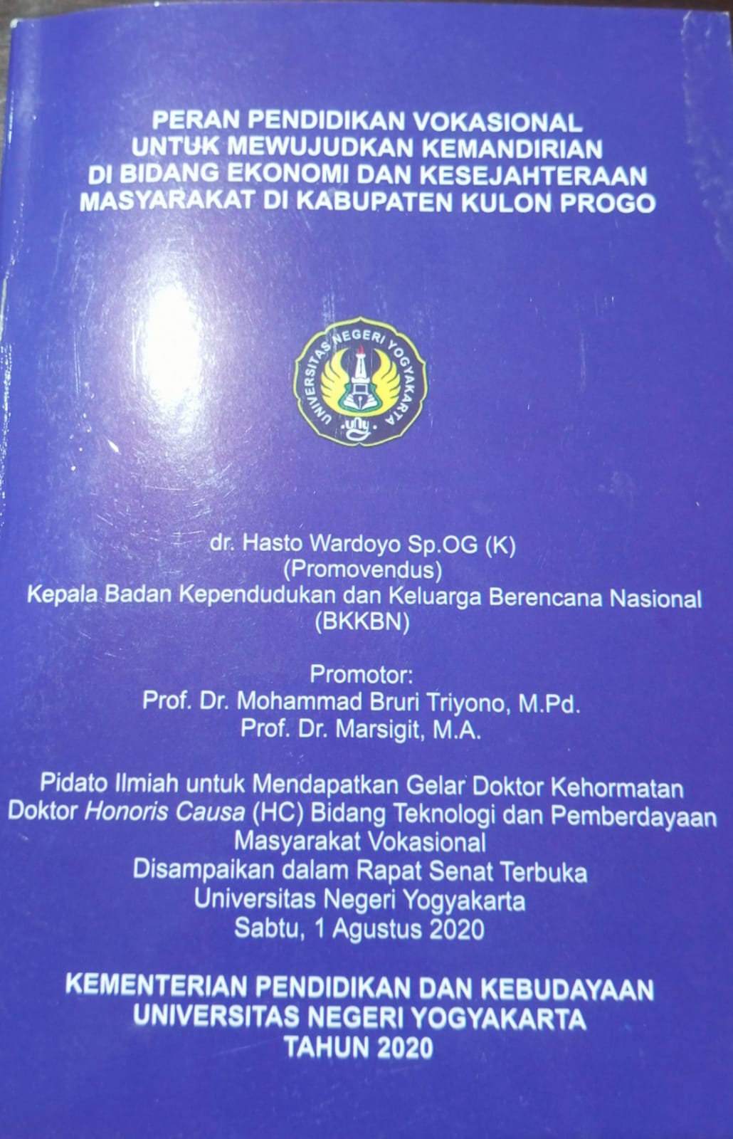 Cover Peran Pendidikan Vokasional untuk mewujudkan kemandirian di bidang ekonomi dan kesejahteraan masyarakat di kabupaten kulonprogo  - Kementerian Pendidikan dan Kebudayaan