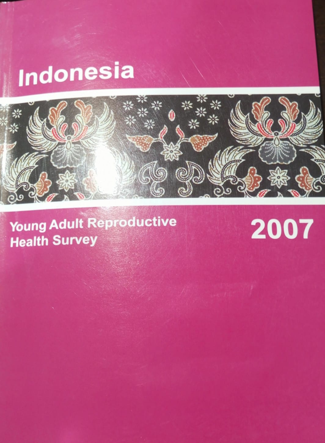 Cover Indonesia young adult reproductive health survey 2007 - Badan Pusat Statistik (BPS-Statistics Indonesia)