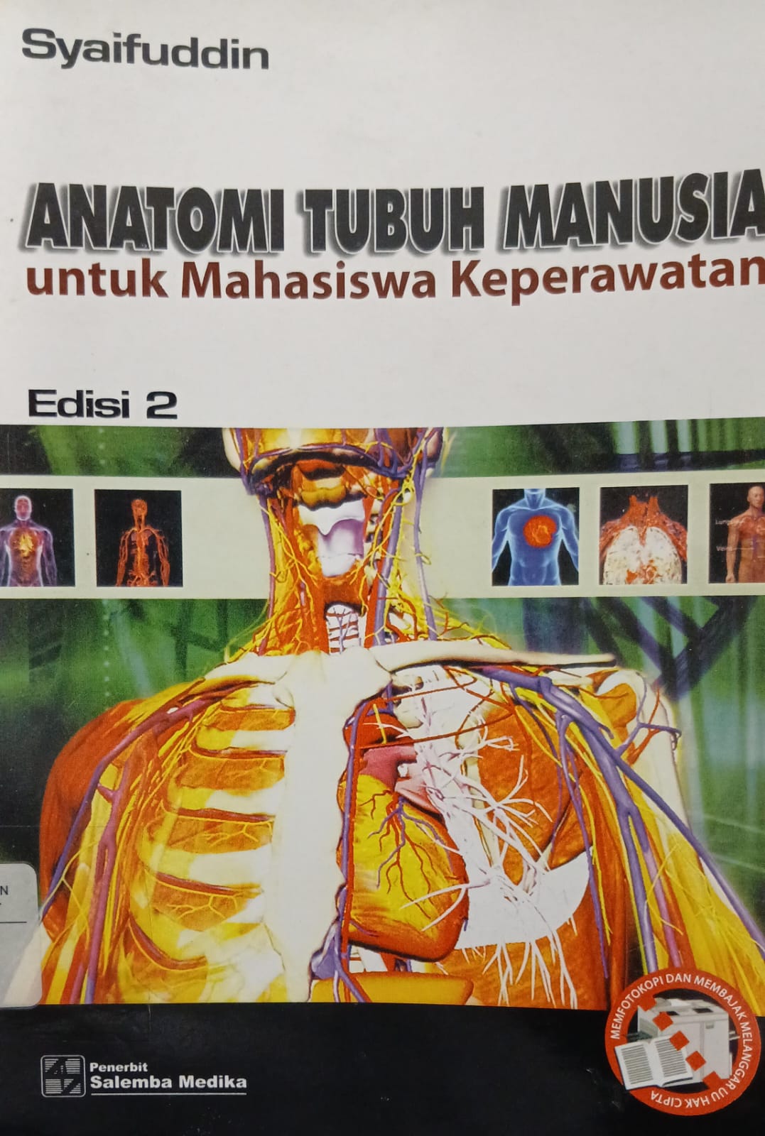 Cover Anatomi Tubuh manusia untuk mahasiswa keperawatan Syaifuddin