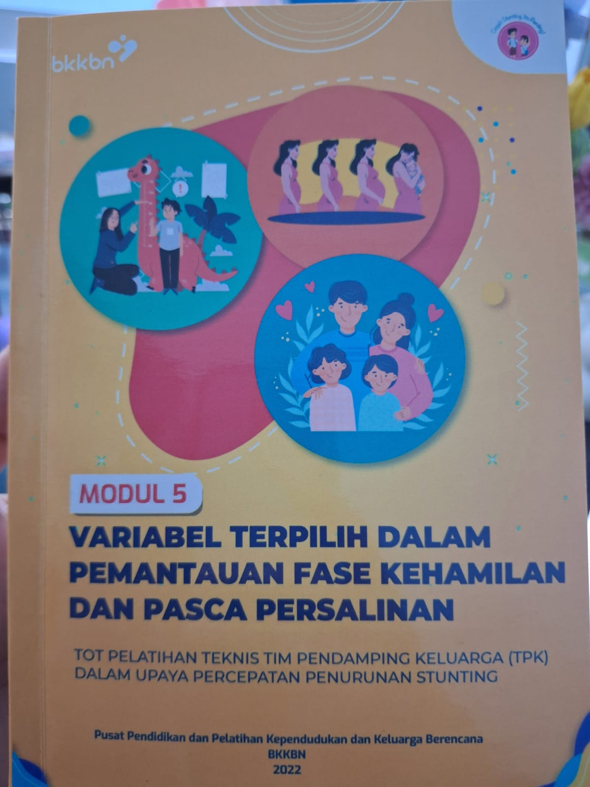 Cover Modul 5 Variabel Terpilih Dalam Pemantauan Fase Kehamilan dan Pasca Persalinan TOT Pelatihan Teknis Tim Pendamping Keluarga (TPK) Dalam Upaya Percepatan Penurunan Stunting  Retnoningsih Suharno, Mataram Endra Widagda, Asmy Elviana, Ari Widiastuti (Penulis); Wendy Hartanto (Reviewer); Reni Dwijayanti, Tito Agung Yuswono, Iwan Tri Hariyanto (Editor)