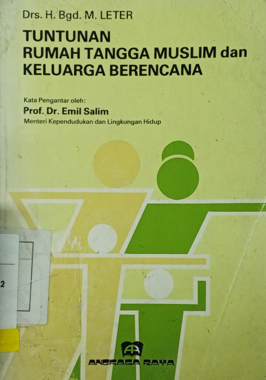 Cover Tuntunan rumah tangga muslim dan keluarga berencana   / Mohammad Leter