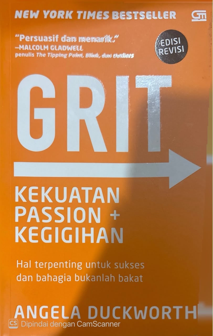 Cover GRIT Kekuatan Passion + Kegigihan  Angela Duckworth