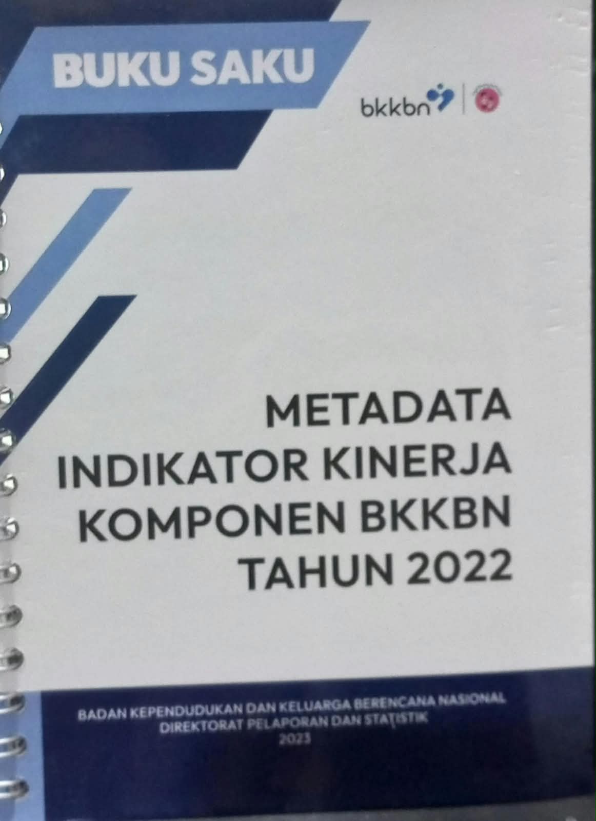 Cover Buku Saku Metadata Indikator Kinerja Komponen BKKBN tahun 2022 - BKKBN