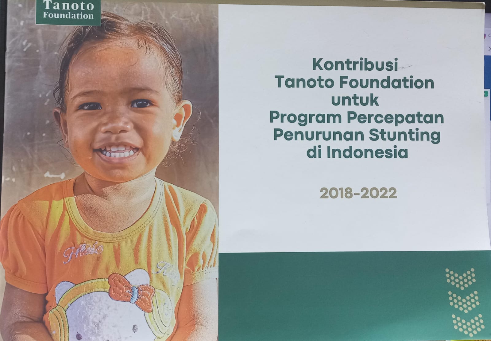 Cover Kontribusi Tanoto Foundation untuk Program Percepatan Penurunan Stunting di Indonesia 2018 - 2022 - Tanoto Foundation