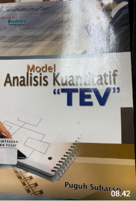 Cover Model analisis Kuantitatif "TEV" - Puguh Suharso (penyusun), Bambang Sarwiji (editor)