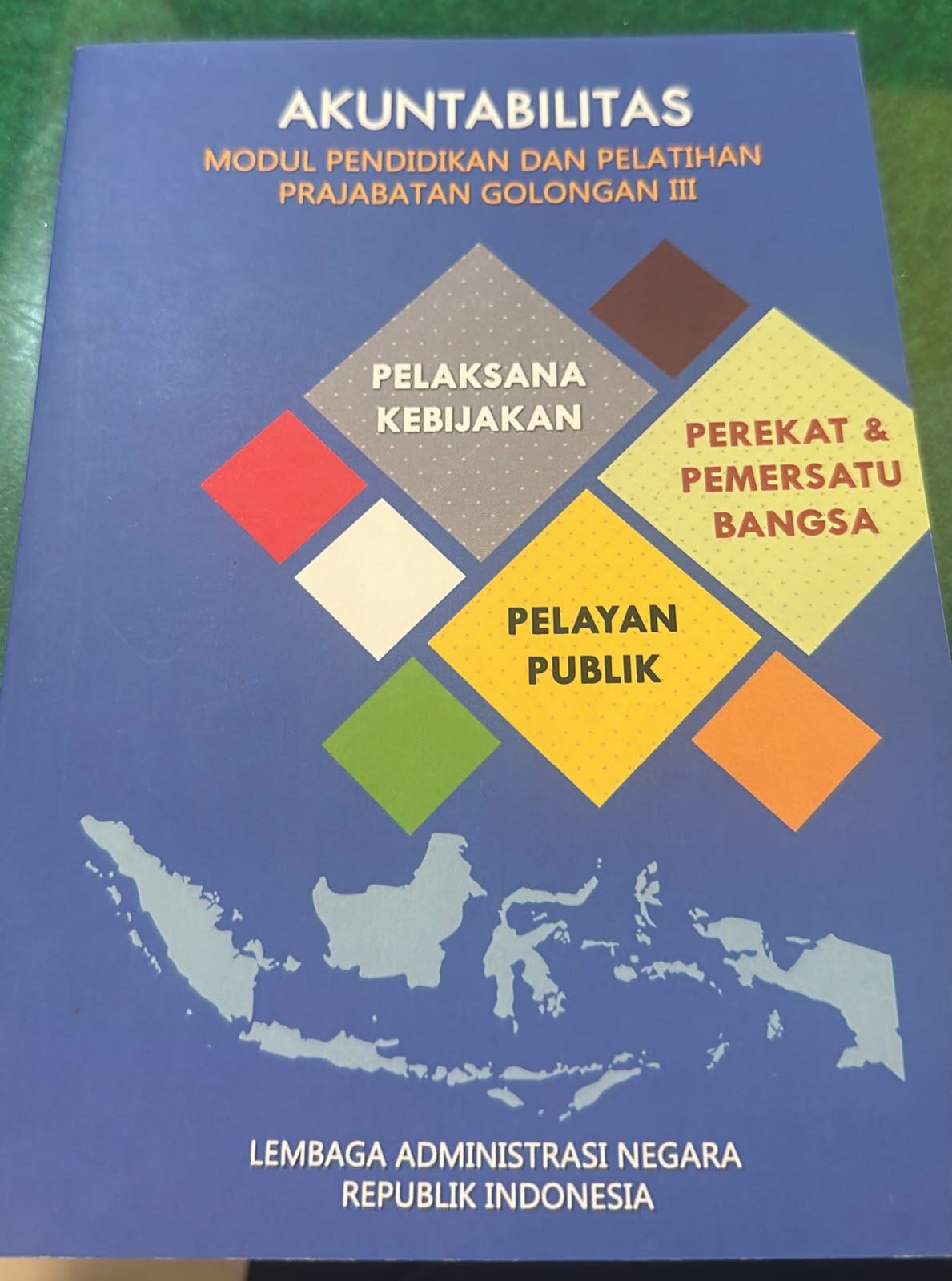 Cover Akuntabilitas Modul Pendidikan dan Pelatihan Prajabatan Golongan III Lembaga Adminitrasi Negara