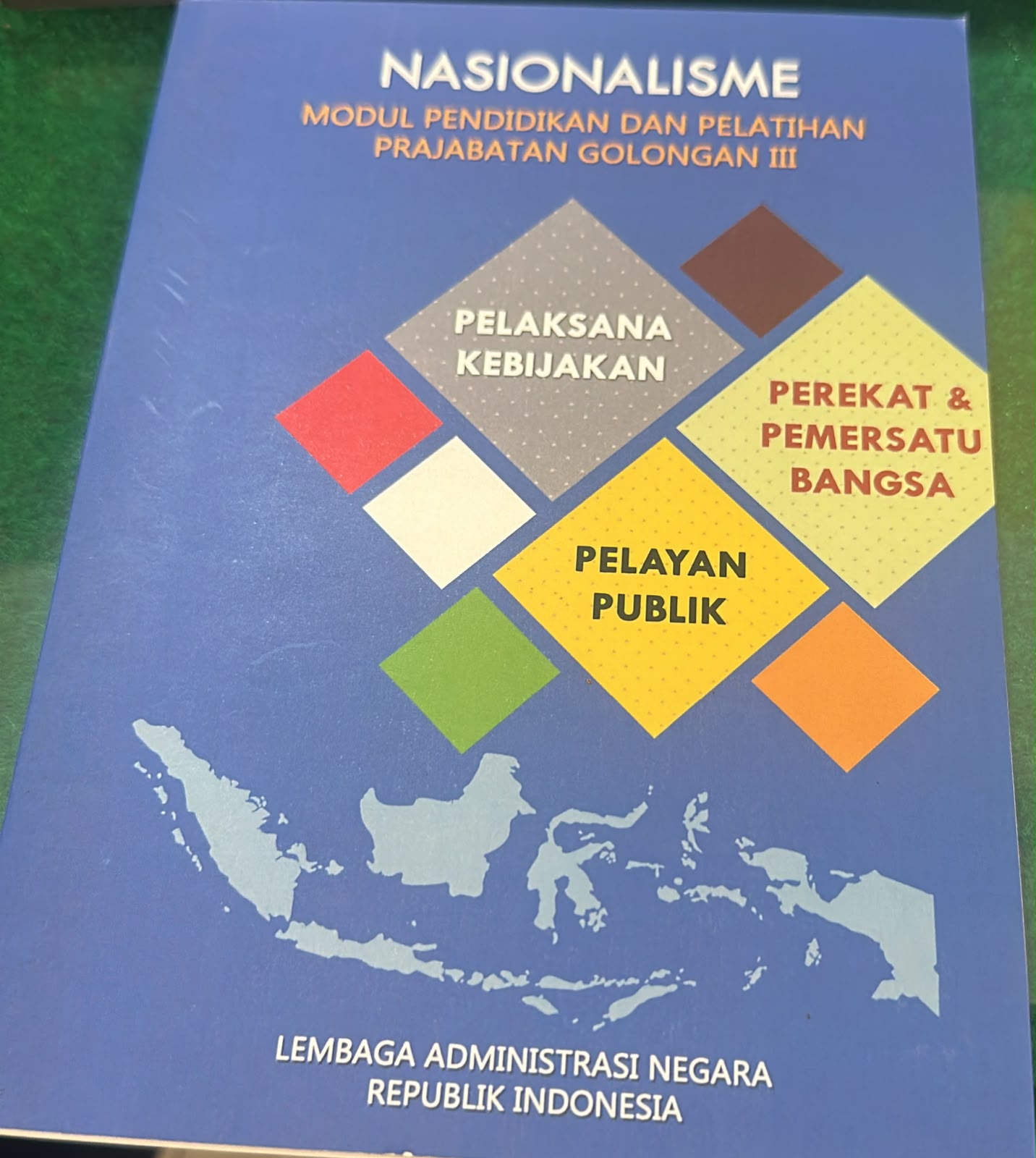 Cover Nasionalisme Modul Pendidikan dan Pelatihan Prajabatan Golongan III Lembaga Adminitrasi Negara