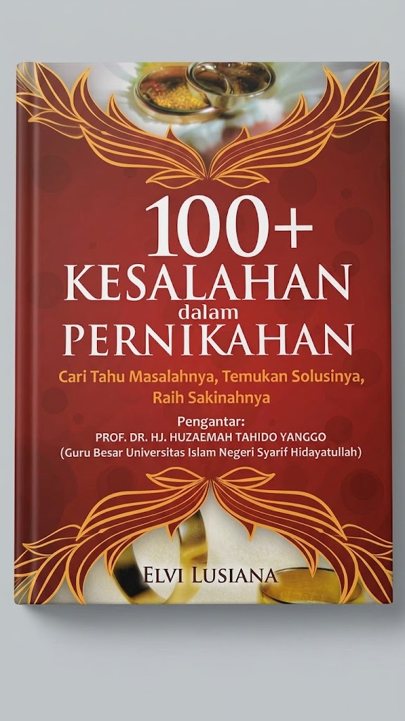 Cover 100+ KESALAHAN dalam PERNIKAHAN  cari tahu masalahnya, temukan seolusinya, raih  sekinahnya ELVI LUSIANA (Penulis) lan&Agung (Penyunting)