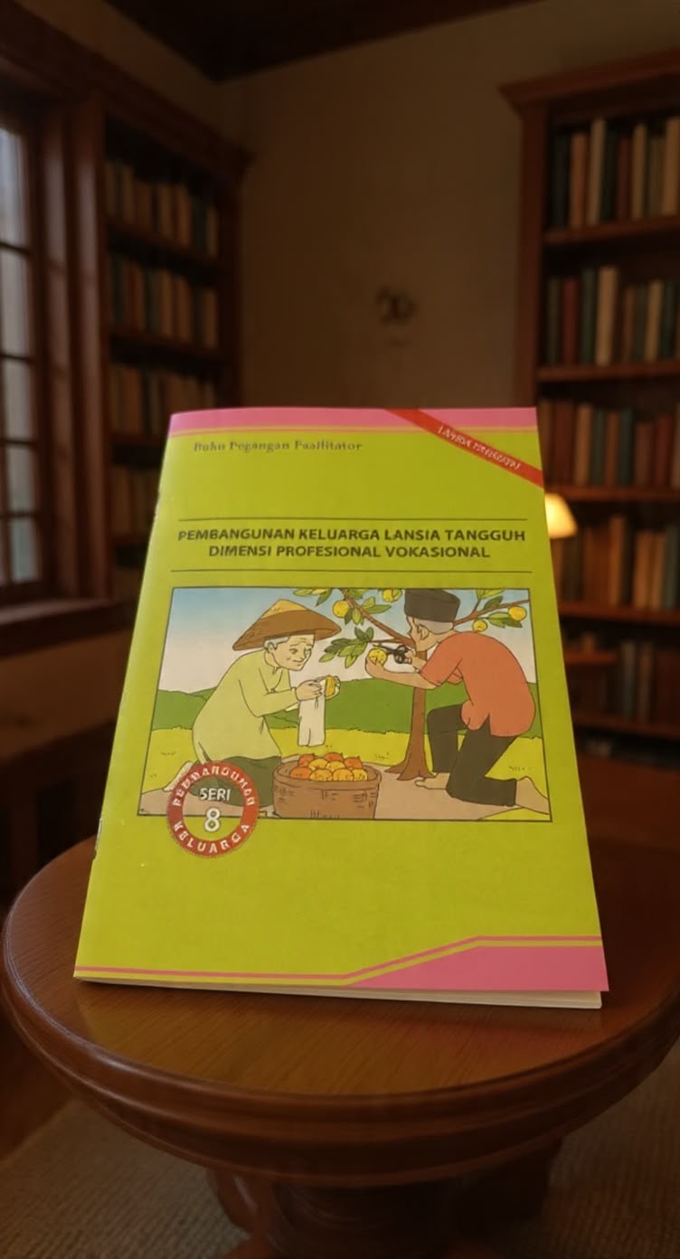 Cover Pembangunan Keluarga Lansia Tangguh Dimensi Profesional Vokasional Buku Pegangan Fasilitator Lansia Tangguh Badan Kependudukan dan Keluarga Berencana Nasional