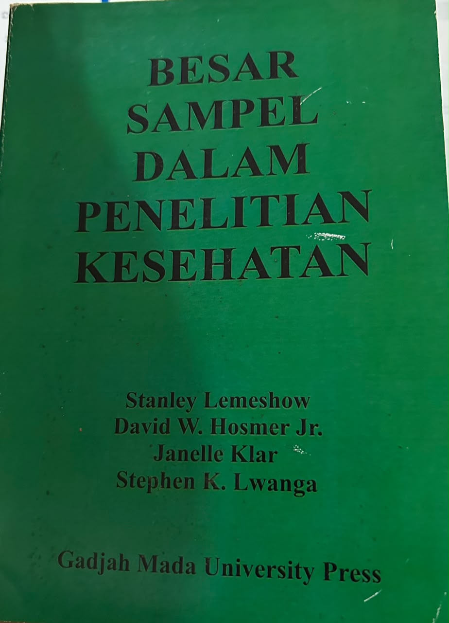 Cover BESAR SAMPEL DALAM PENELITIAN KESEHATAN BESAR SAMPEL DALAM PENELITIAN KESEHATAN GADJAH MADA UNIVERSITY PRESS