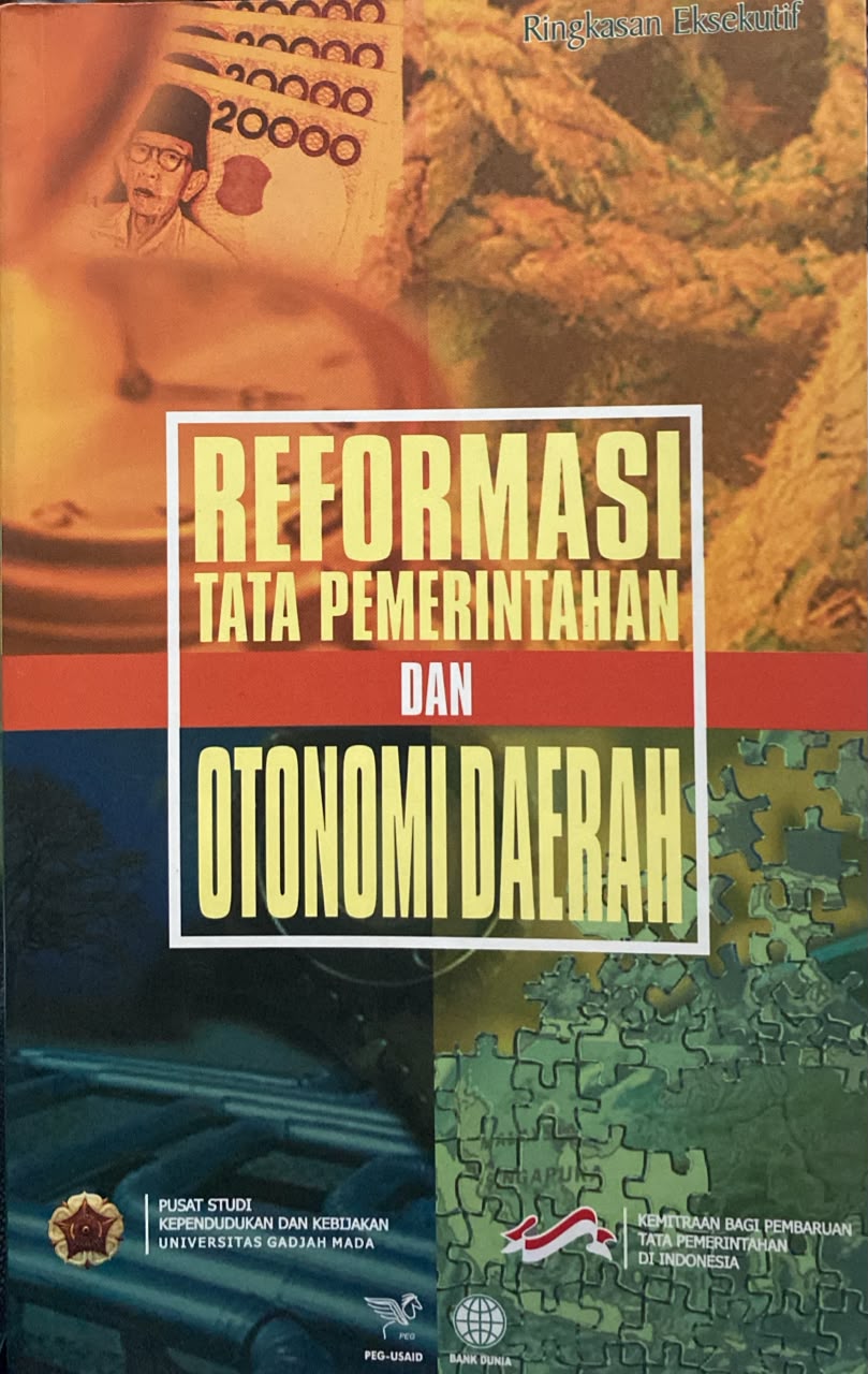 Cover Reformasi Tata Pemerintahan dan Otonomi Daerah - Agus Dwiyanto